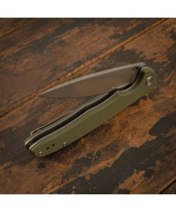Нож складной CJRB Cutlery Briar 9,5 см, сталь D2, рукоять G10 Green