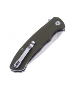 Нож складной CJRB Cutlery Taiga 9,1 см, сталь D2, рукоять G10 Green