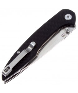 Нож складной CJRB Cutlery Centros 9,3 см, сталь D2, рукоять G10 Black