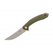 Нож складной CJRB Cutlery Gobi 8,9 см, сталь AR-RPM9, рукоять G10 Green - фото № 1