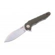 Нож складной CJRB Cutlery Mangrove 9 см, сталь D2, рукоять G10 Green - фото № 1