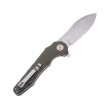 Нож складной CJRB Cutlery Mangrove 9 см, сталь D2, рукоять G10 Green - фото № 2