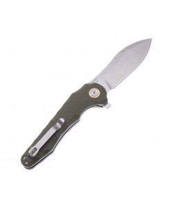 Нож складной CJRB Cutlery Mangrove 9 см, сталь D2, рукоять G10 Green