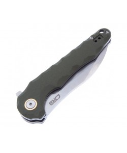 Нож складной CJRB Cutlery Mangrove 9 см, сталь D2, рукоять G10 Green