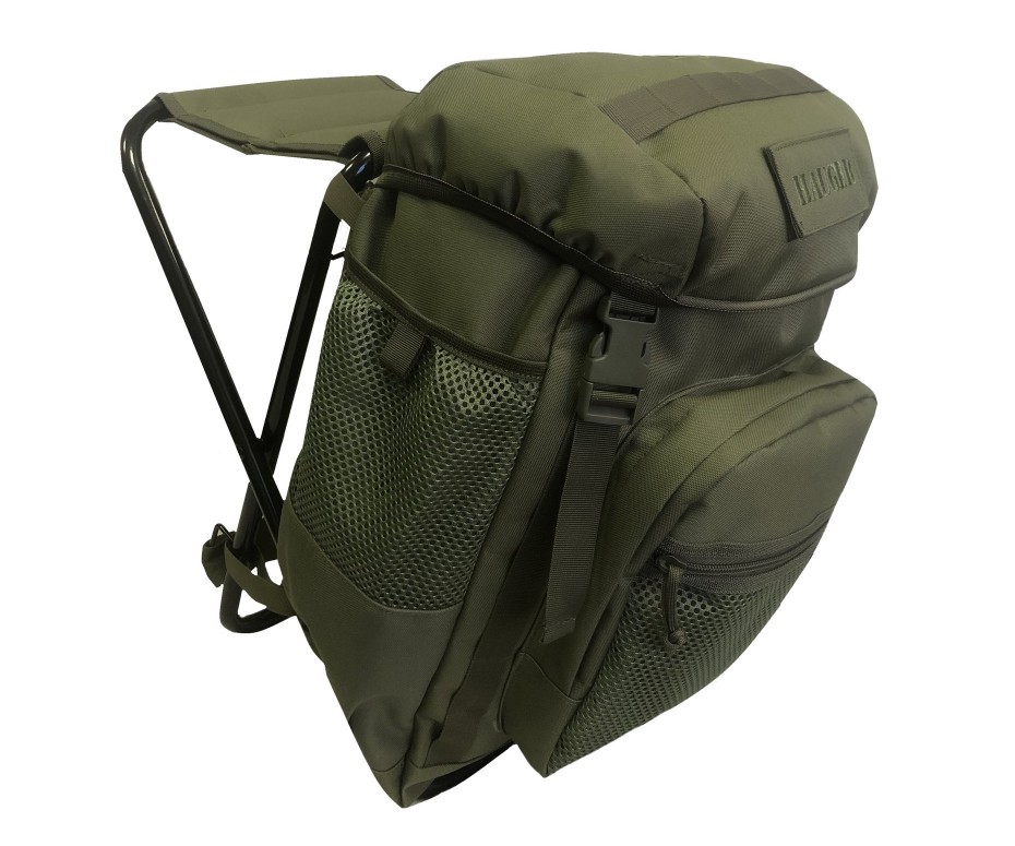 Рюкзак походный ORDKA Hauger Olive, с раскладным стулом (361)