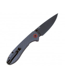 Нож складной CJRB Cutlery Feldspar 9 см, сталь AR-RPM9, рукоять карбон Black