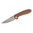Нож складной CJRB Cutlery Feldspar 9 см, сталь D2, рукоять G10 Brown - фото № 1
