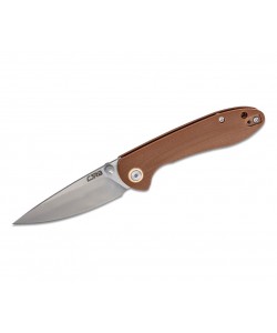 Нож складной CJRB Cutlery Feldspar 9 см, сталь D2, рукоять G10 Brown