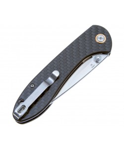 Нож складной CJRB Cutlery Feldspar 9 см, сталь D2, рукоять карбон Black