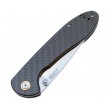 Нож складной CJRB Cutlery Feldspar 9 см, сталь D2, рукоять карбон Black - фото № 3