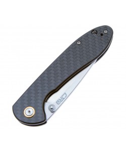 Нож складной CJRB Cutlery Feldspar 9 см, сталь D2, рукоять карбон Black