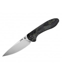 Нож складной CJRB Cutlery Feldspar 9 см, сталь AR-RPM9, рукоять G10 Black/Green