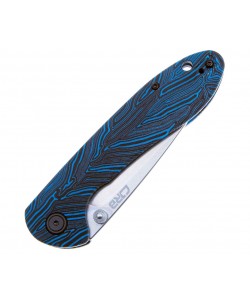 Нож складной CJRB Cutlery Feldspar 9 см, сталь AR-RPM9, рукоять G10 Black/Blue