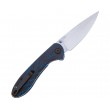 Нож складной CJRB Cutlery Feldspar 9 см, сталь AR-RPM9, рукоять G10 Black/Blue - фото № 3