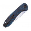 Нож складной CJRB Cutlery Feldspar 9 см, сталь AR-RPM9, рукоять G10 Black/Blue - фото № 4