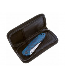 Нож складной CJRB Cutlery Feldspar 9 см, сталь AR-RPM9, рукоять G10 Black/Blue