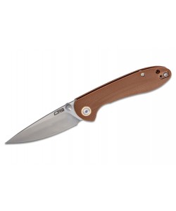 Нож складной CJRB Cutlery Feldspar Small 7,6 см, сталь D2, рукоять G10 Brown