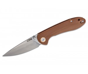 Нож складной CJRB Cutlery Feldspar Small 7,6 см, сталь D2, рукоять G10 Brown