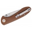 Нож складной CJRB Cutlery Feldspar Small 7,6 см, сталь D2, рукоять G10 Brown - фото № 3