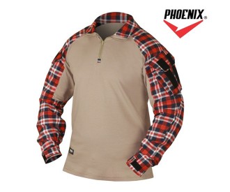 Рубашка боевая Phoenix Forester Tan (Красная клетка)