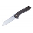 Нож складной CJRB Cutlery Kicker 8,9 см, сталь D2, рукоять Carbon - фото № 1