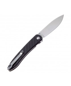 Нож складной CJRB Cutlery Ria 7,5 см, сталь Sandvik 12С27, рукоять Carbon