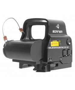 Коллиматорный прицел Borner закрытый быстросъемный, на Weaver, точка (2 МОА)