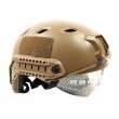 Шлем тактический EmersonGear Fast Helmet Protective Goggle BJ Type (Desert) - фото № 1
