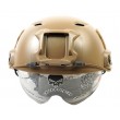 Шлем тактический EmersonGear Fast Helmet Protective Goggle BJ Type (Desert) - фото № 6