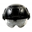 Шлем тактический EmersonGear Fast Helmet Protective Goggle BJ Type (Black) - фото № 4