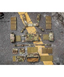 Разгрузочная система EmersonGear Micro Fight Chissis MK3 Chest Rig (Ranger Green)