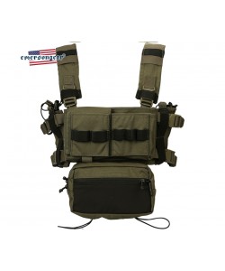 Разгрузочная система EmersonGear Micro Fight Chissis MK3 Chest Rig (Ranger Green)