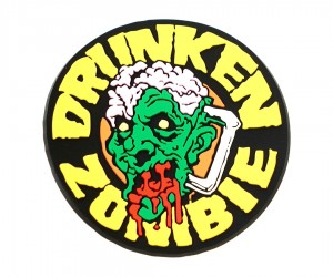 Шеврон EmersonGear ”Zombie Drunken” Patch, PVC на велкро (Yellow)
