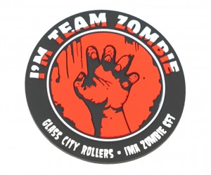 Шеврон EmersonGear Zombie Team Patch, PVC на велкро (Red)