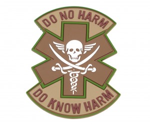 Шеврон EmersonGear PVC ”Do no harm” Patch-2 (Brown)