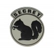 Шеврон EmersonGear PVC Secret Squirrel Patch-4 (Black/Grey) - фото № 1