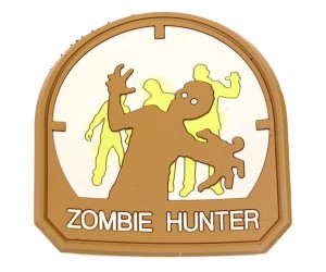 Шеврон EmersonGear PVC Zombie Hunter Patch-1 (White/Coyote)