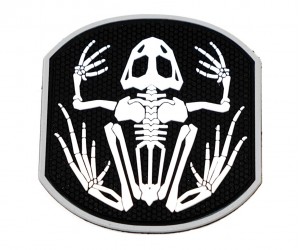 Шеврон EmersonGear Frog Skeleton PVC Patch-1 (White/Black)