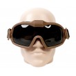 Очки-маска EmersonGear Tactical Anti-fog goggles w/fan (Desert) - фото № 4