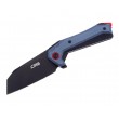 Нож складной CJRB Cutlery Tigris 8,9 см, сталь AR-RPM9, рукоять G10 Blue - фото № 1