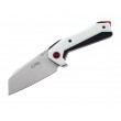 Нож складной CJRB Cutlery Tigris 8,9 см, сталь AR-RPM9, рукоять G10 White - фото № 1