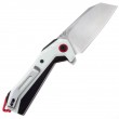 Нож складной CJRB Cutlery Tigris 8,9 см, сталь AR-RPM9, рукоять G10 White - фото № 2