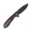 Нож складной CJRB Cutlery Scoria 8,8 см, сталь AR-RPM9, рукоять Micarta Burgundy - фото № 2