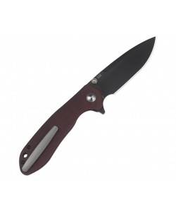 Нож складной CJRB Cutlery Scoria 8,8 см, сталь AR-RPM9, рукоять Micarta Burgundy