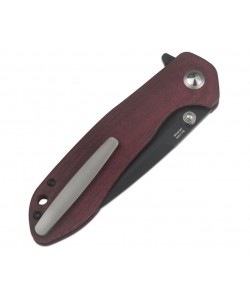 Нож складной CJRB Cutlery Scoria 8,8 см, сталь AR-RPM9, рукоять Micarta Burgundy