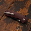 Нож складной CJRB Cutlery Scoria 8,8 см, сталь AR-RPM9, рукоять Micarta Burgundy - фото № 5