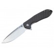 Нож складной CJRB Cutlery Scoria 8,8 см, сталь D2, рукоять Carbon Black - фото № 1