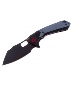 Нож складной CJRB Cutlery Caldera 8,9 см, сталь AR-RPM9, рукоять Black/Blue G10
