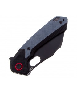 Нож складной CJRB Cutlery Caldera 8,9 см, сталь AR-RPM9, рукоять Black/Blue G10