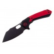 Нож складной CJRB Cutlery Caldera 8,9 см, сталь AR-RPM9, рукоять Black/Red G10 - фото № 1